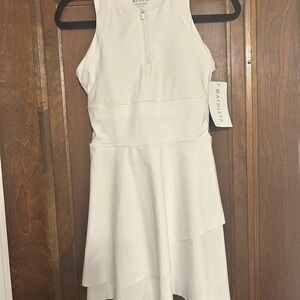 Athleta Asymmetrical White Dress